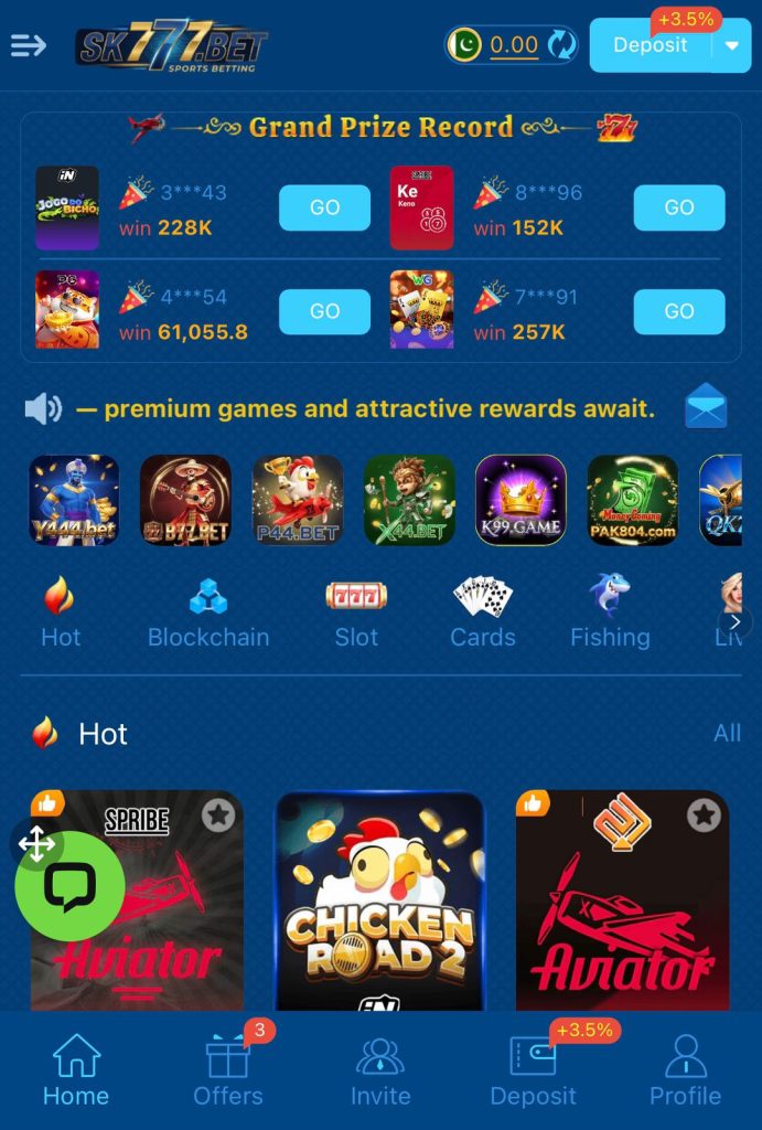 SK777 BET Game Download